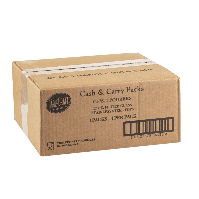 POURER SUGAR 12 OZ FLUTED (4/PK)    
