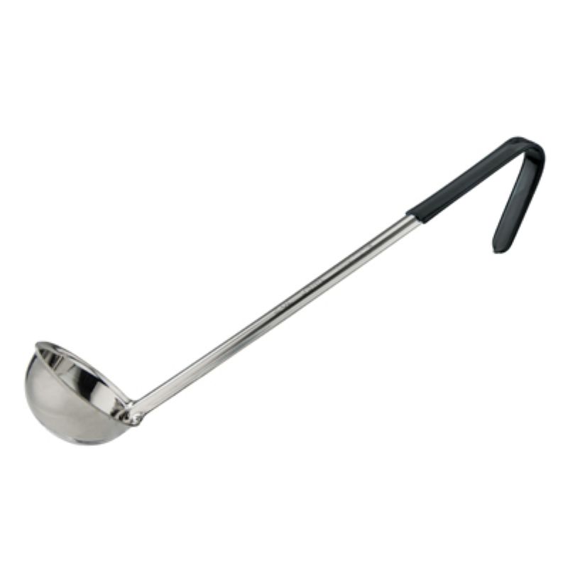 LADLE 2 OZ S/S BLACK HANDLE   
