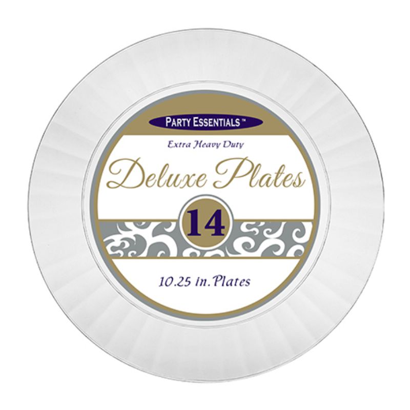 PLATE DELUXE CLEAR 10.25"