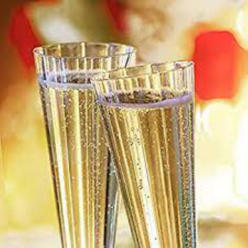 GLASS CHAMPAGNE FLUTE DELUXE 5 OZ 