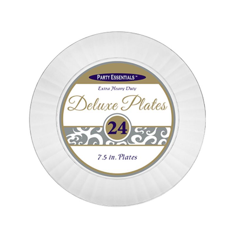 PLATE DELUXE CLEAR 7.5 INCH  