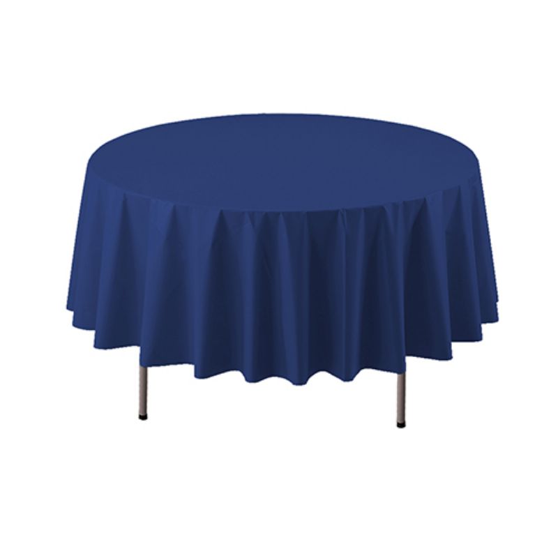 TABLECOVER NAVY 84" ROUND