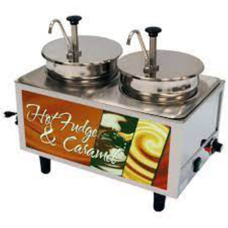 WARMER HOT FUDGE 2 PUMPS SS  MASTER 
