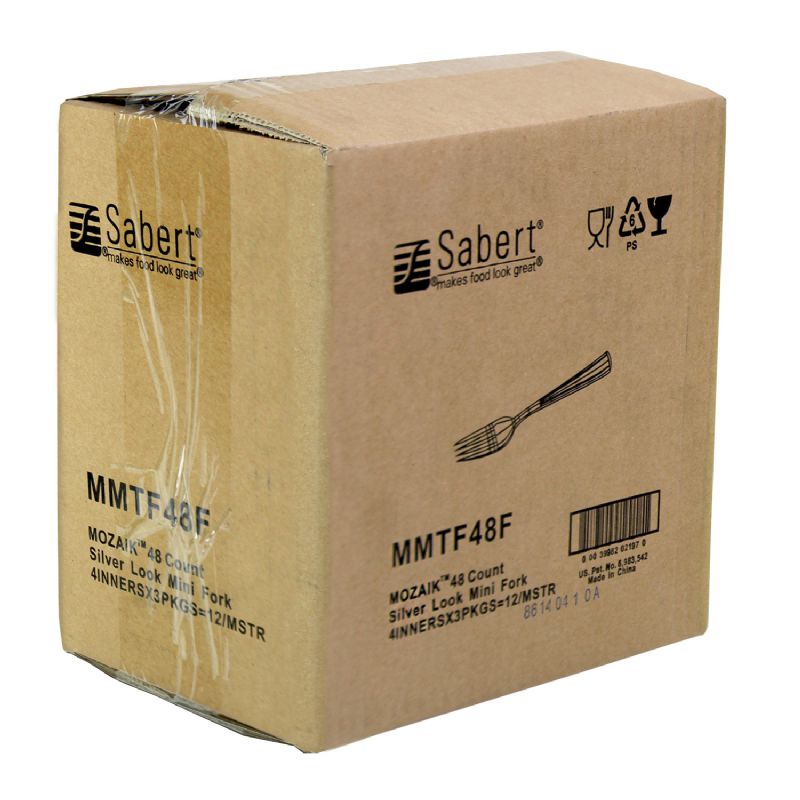 FORK PLASTIC TASTING MOZAIK-