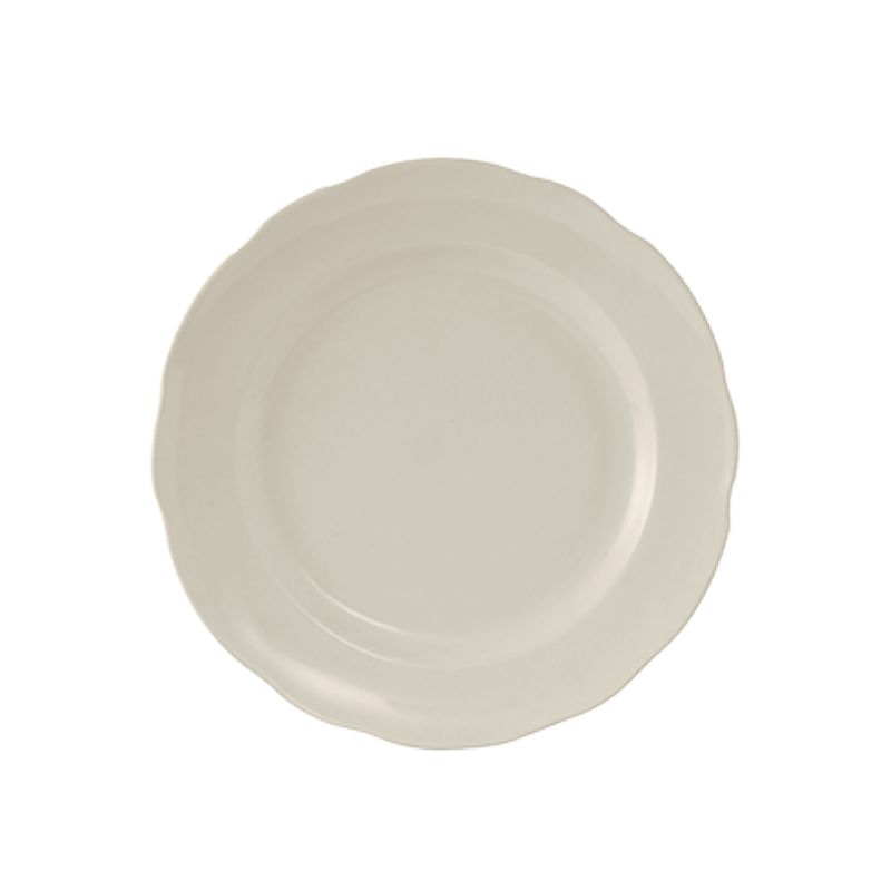 PLATE ROUND WHITE EGGSHELL 6.3"