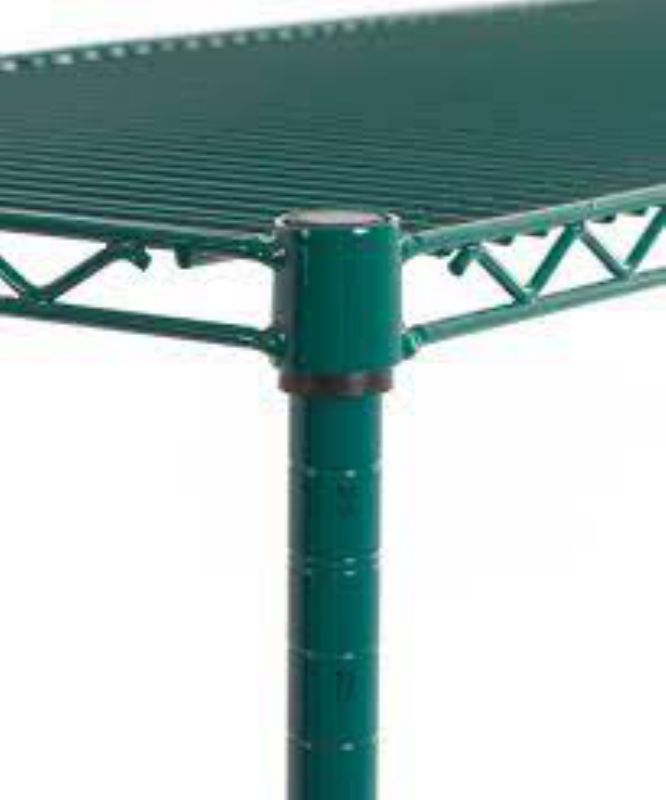 POST SHELVING GREEN EPOXY 33"