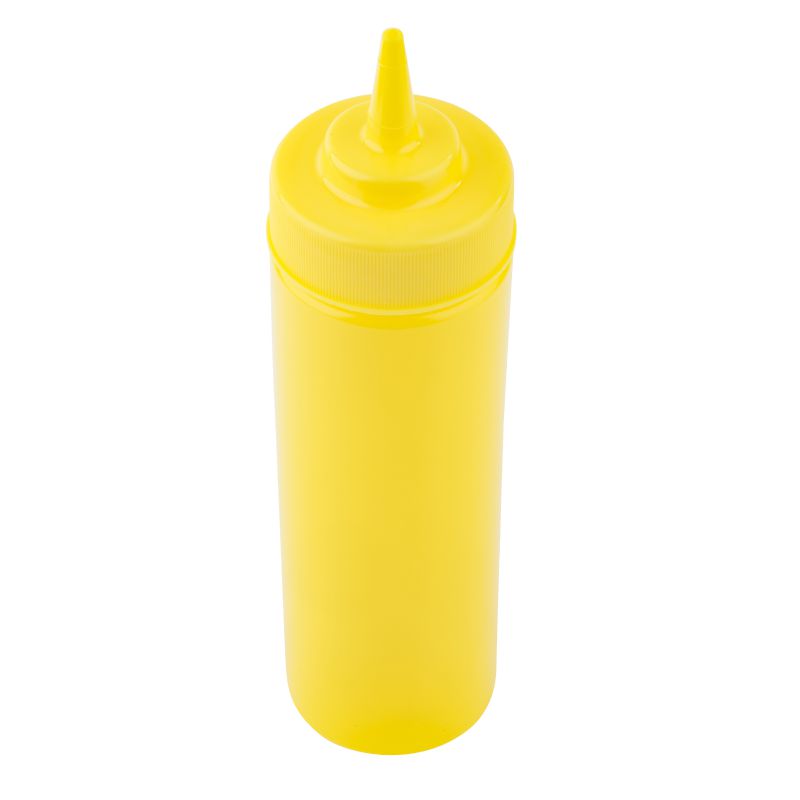 BOTTLE SQUEEZE WIDEMOUTH YELLOW 12OZ