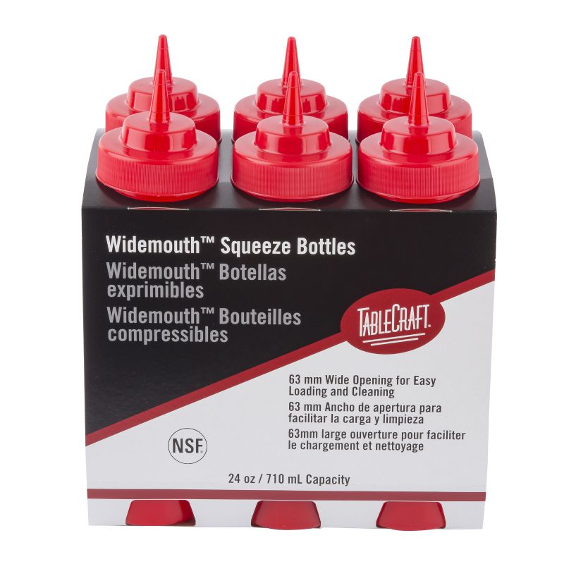BOTTLE SQUEEZE KETCHUP RED 24 OZ 