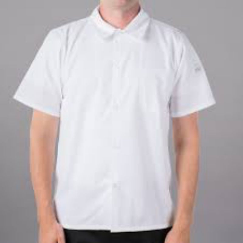 SHIRT CHEF UNISEX WHITE SMALL 