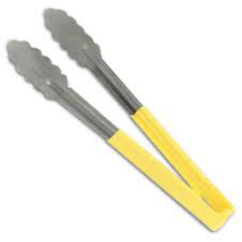 TONG UTILITY 9.5" SS YLW KOOL-TCH