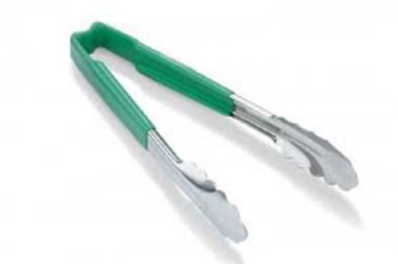 TONG UTILITY 12" SS GRN KOOL-TCH