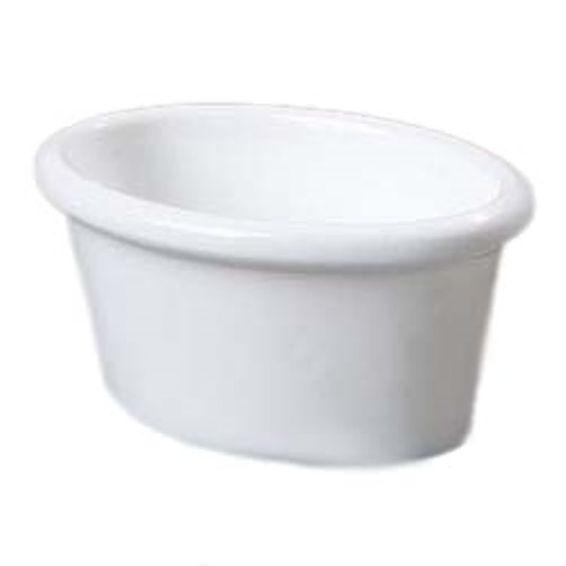 RAMEKIN OVAL 2OZ WHITE