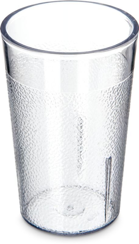 TUMBLER PLASTIC PEBBLED STK 5 OZ CLR-JIT