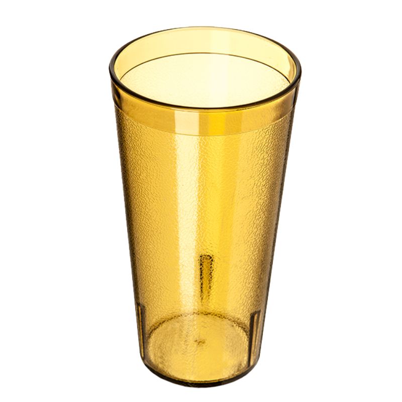 TUMBLER PLASTIC PEBBLED AMBER 20 OZ