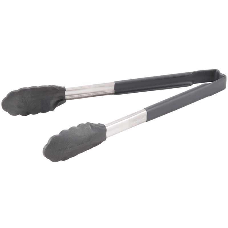 TONG S/S BLACK 12 INCH HANDLE