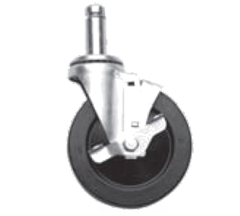 CASTER STEM SWIVEL BRAKE 5 INCH