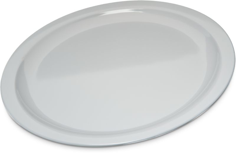 PLATE MELAMINE NARROW RIM WHITE 10"