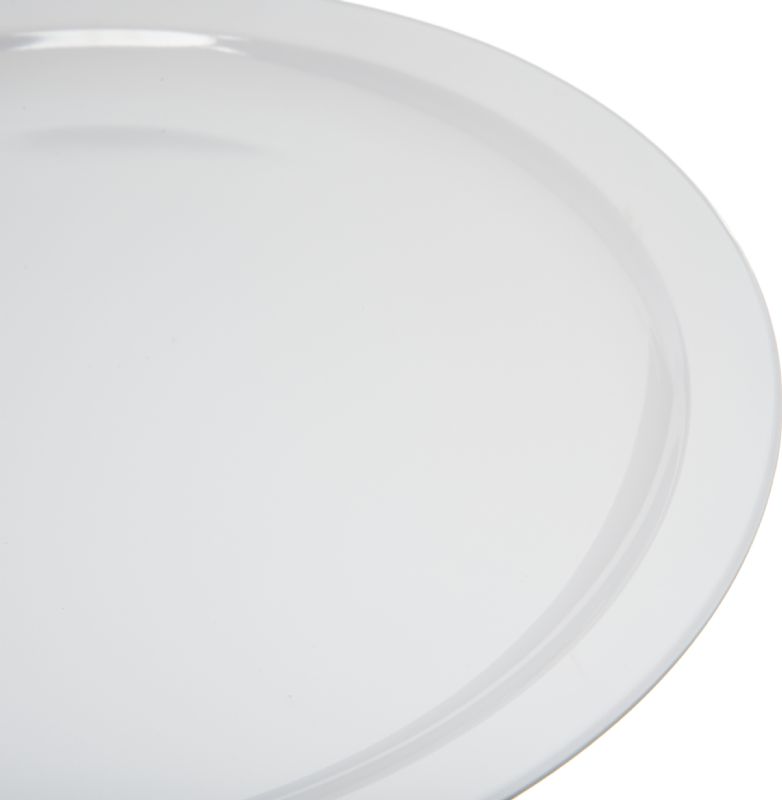 PLATE MELAMINE NARROW RIM WHITE 10"