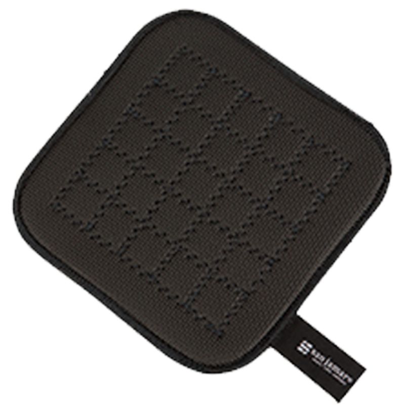POT HOLDER 7" SQUARE BLACK HOT PAD