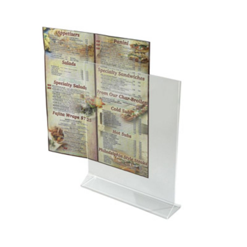 HOLDER MENU CARD 8X11 ACRYLIC