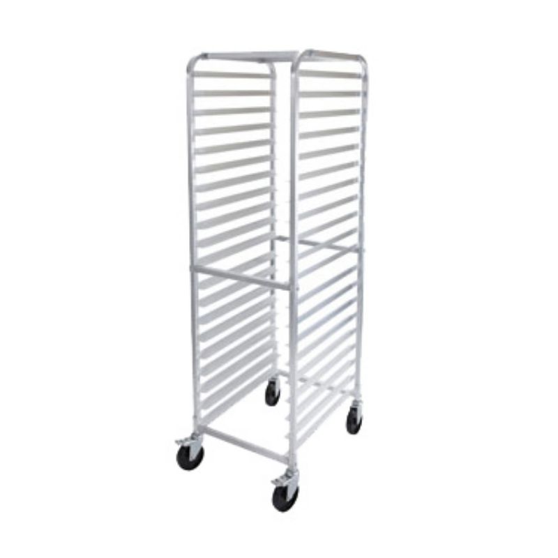 RACK 20 TIER ALUMINUM W/BRAKES