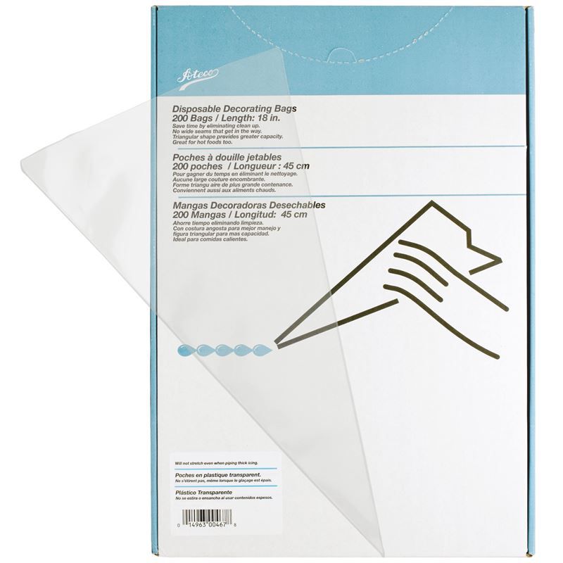 PASTRY BAG SOFT DISPOSABLE 18" 
